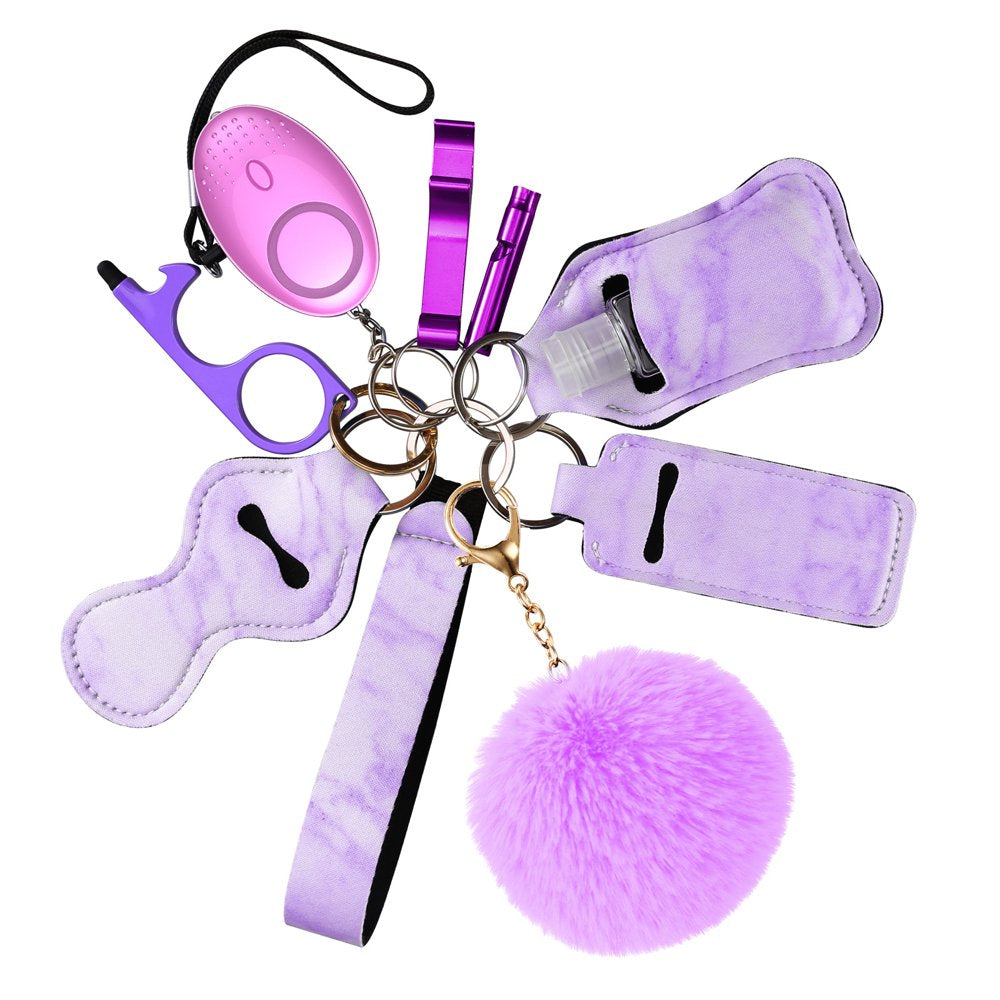 Newest Safety Keychain Set, for Women Personal Safety Keychain Set with Personal Alarm Protective Keychain Accessories